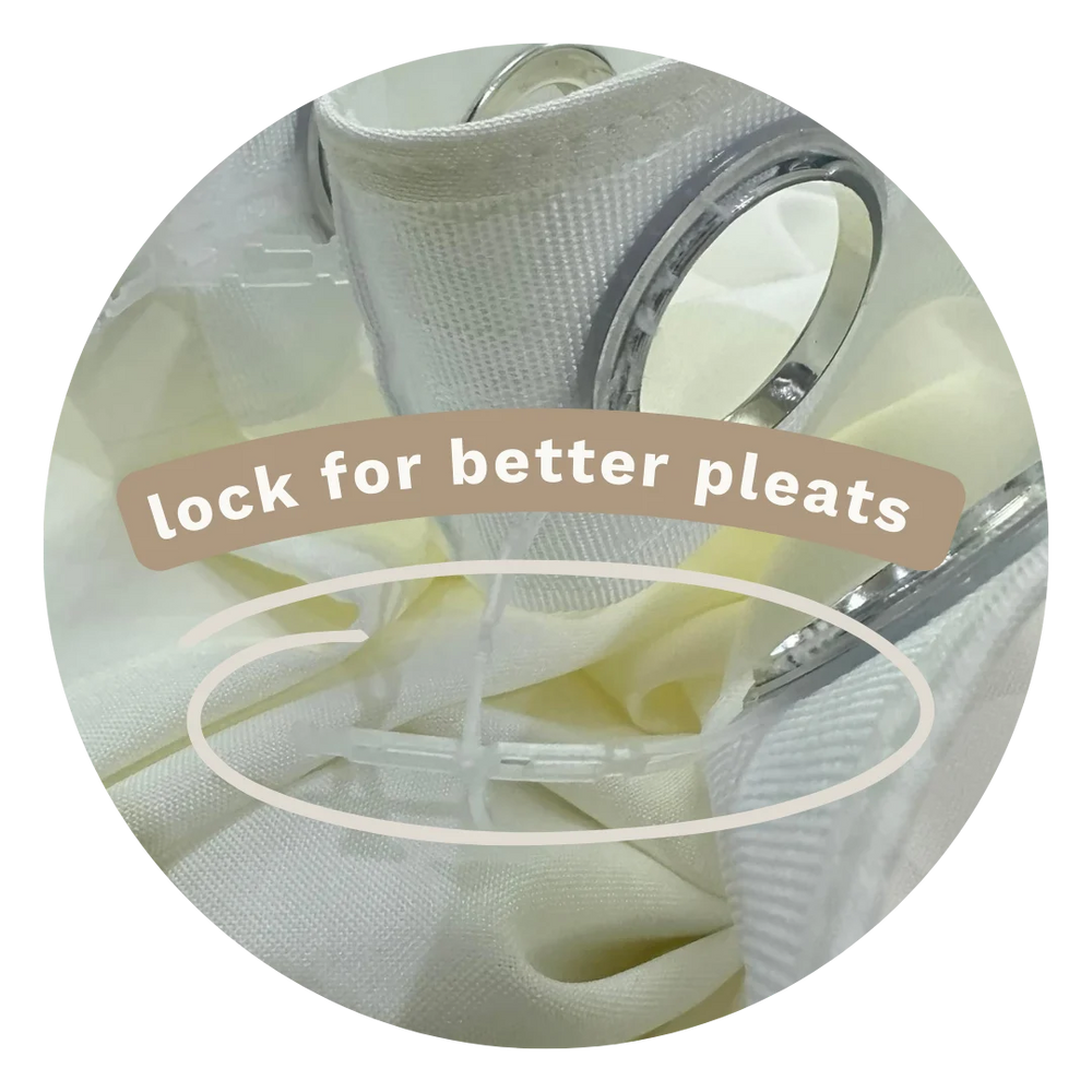 LOCK-BACK PLEATS