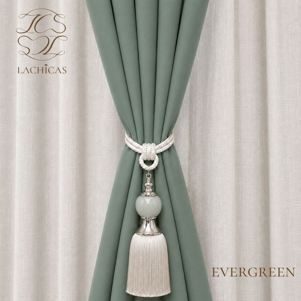 Premium Blockout Ring Curtains | Best Seller | Modern Bedroom & Window Drapes | 5ft-9ft | LACHICAS