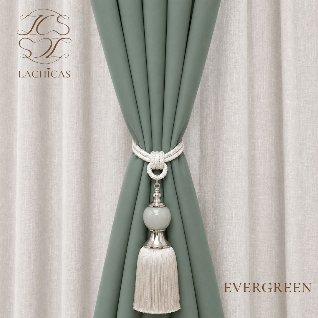 Premium Blockout Ring Curtains | Best Seller | Modern Bedroom & Window Drapes | 5ft-9ft | LACHICAS