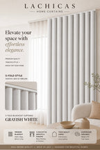 Premium S-Fold Button Type Blackout Curtains | Custom Size 6FT–10FT | Hotel Look Drapes | Thick Fabric | Living Room Bedroom Curtain | Lachicas Home Curtains