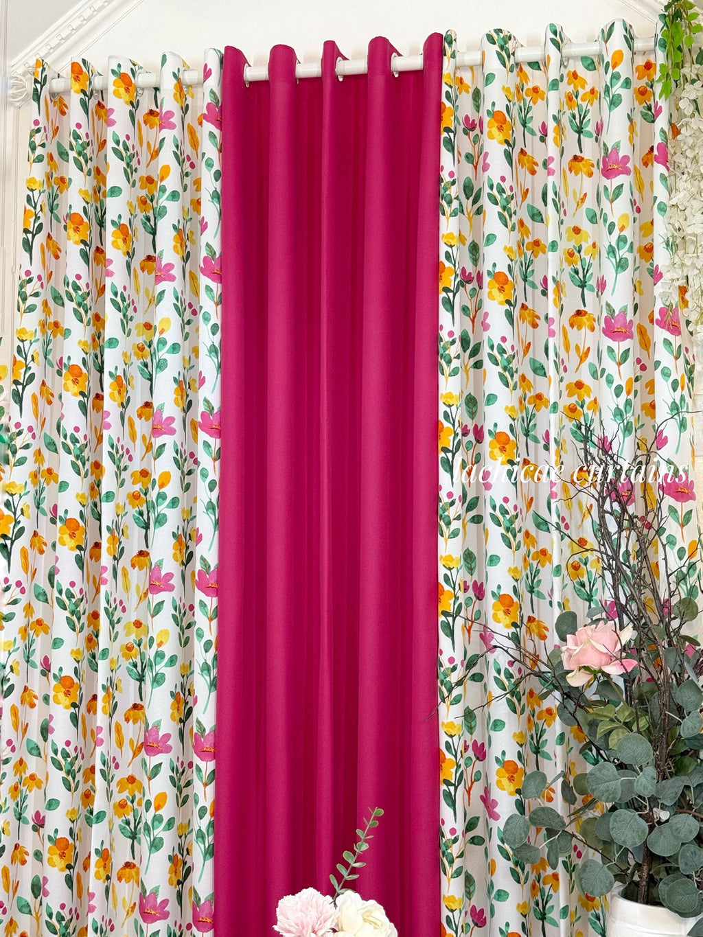 NON BLOCKOUT3in1 & 5in1 Combi Bloom Floral Print + Viva Magenta