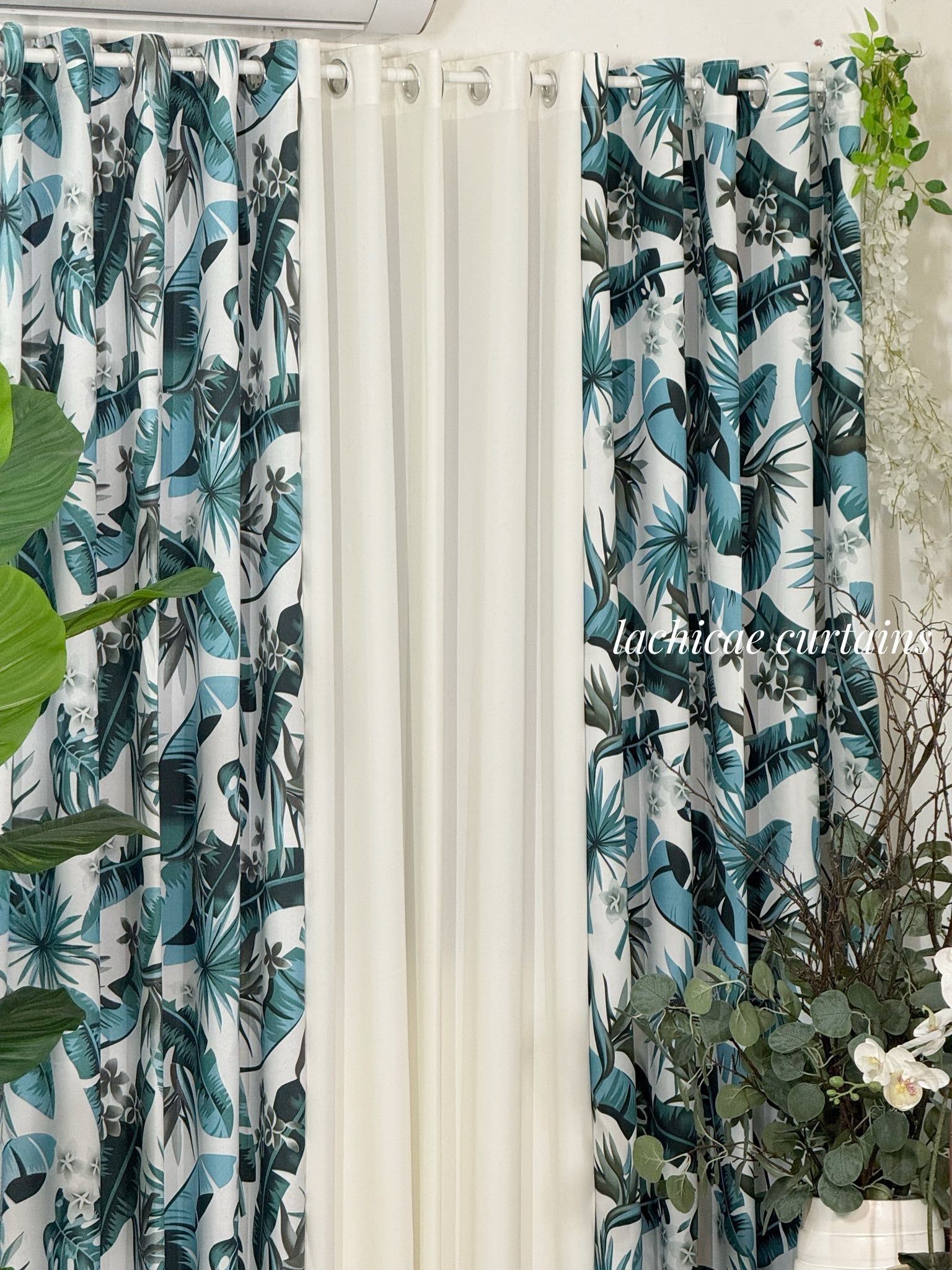 Non-Blockout 5in1&3in1  Color of the Year Series Begonia Gray - Powder Blue