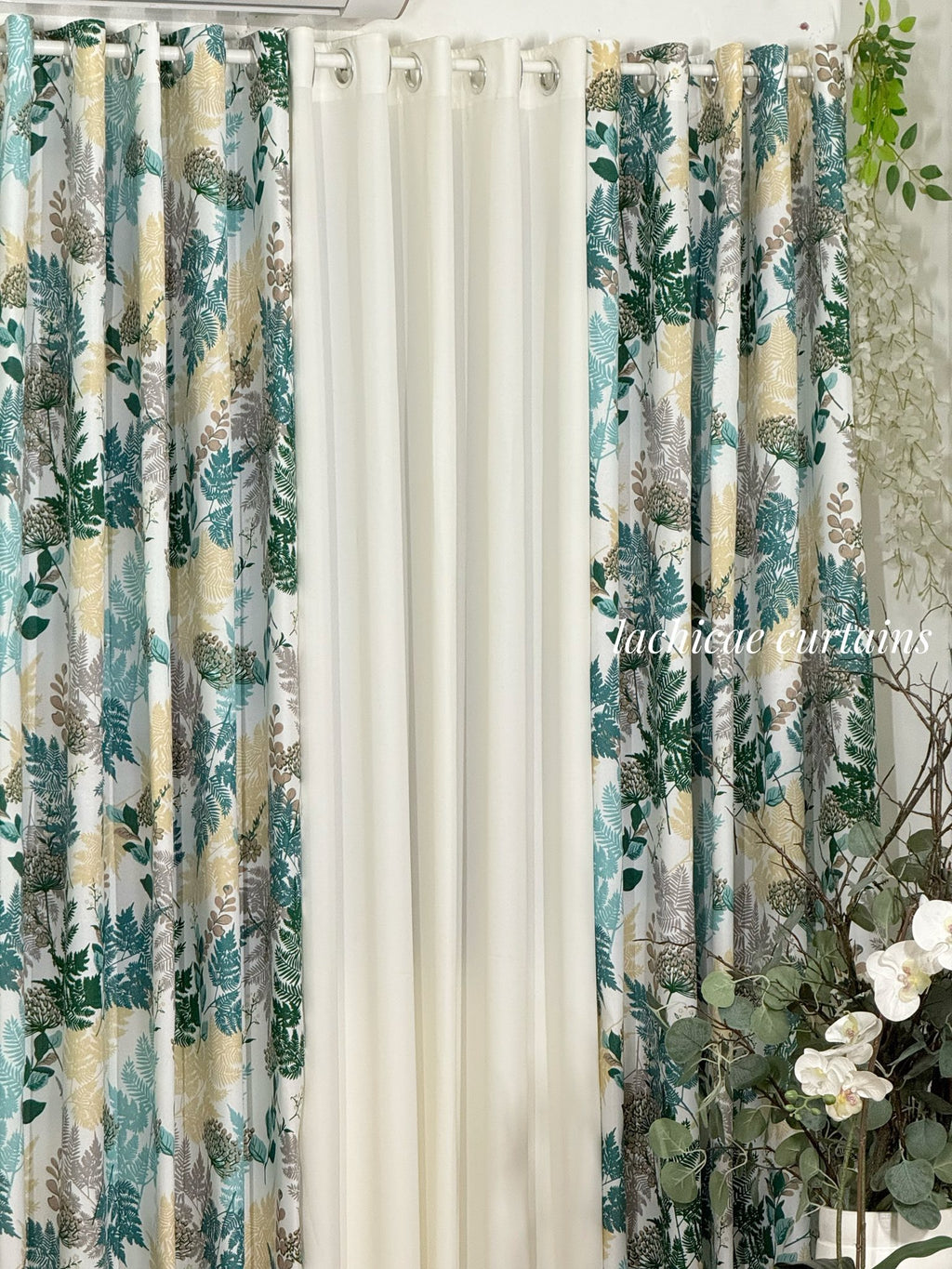 Non-Blockout 5in1&3in1 WGSN Color of the Year 2026: Transformative Teal - Clarion Teal Home Aesthetic Minimalist Window Curtains