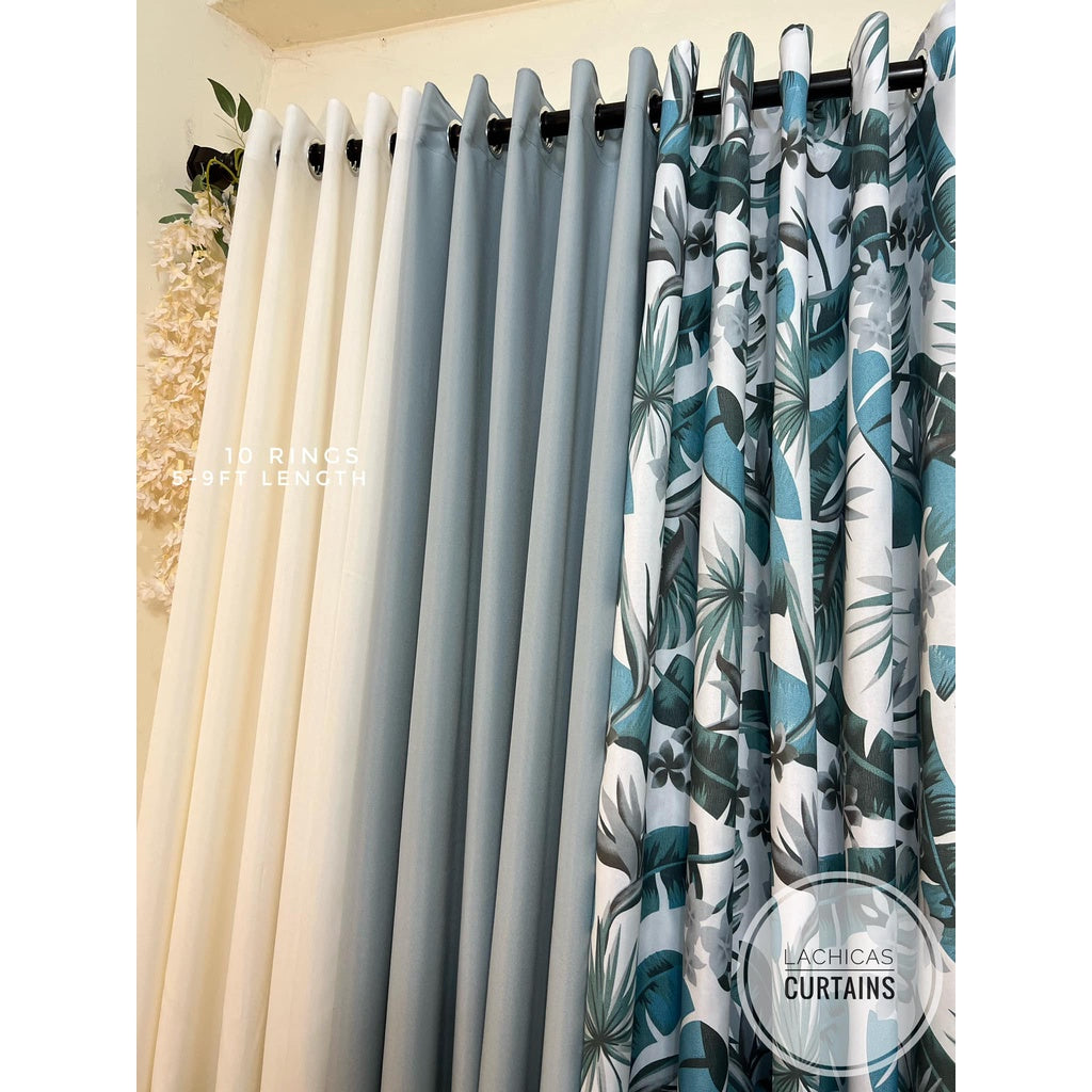 PER PC NON BLOCK OUT Print Bergonia Gray - Light Gray