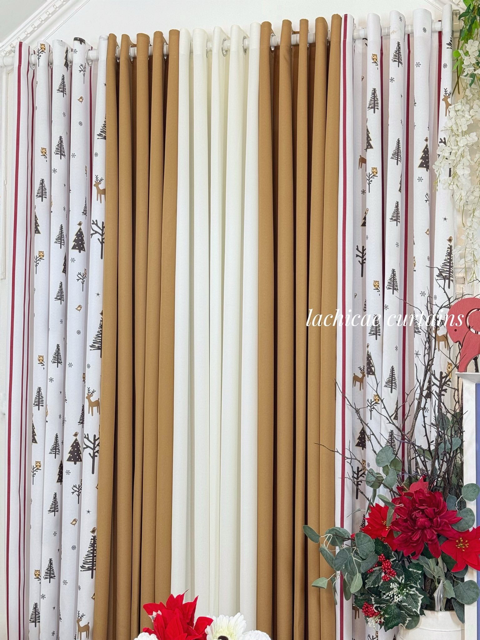 NON BLOCKOUT 3in1&5in1 Nordic Christmas - Wood Combination 10 Rings