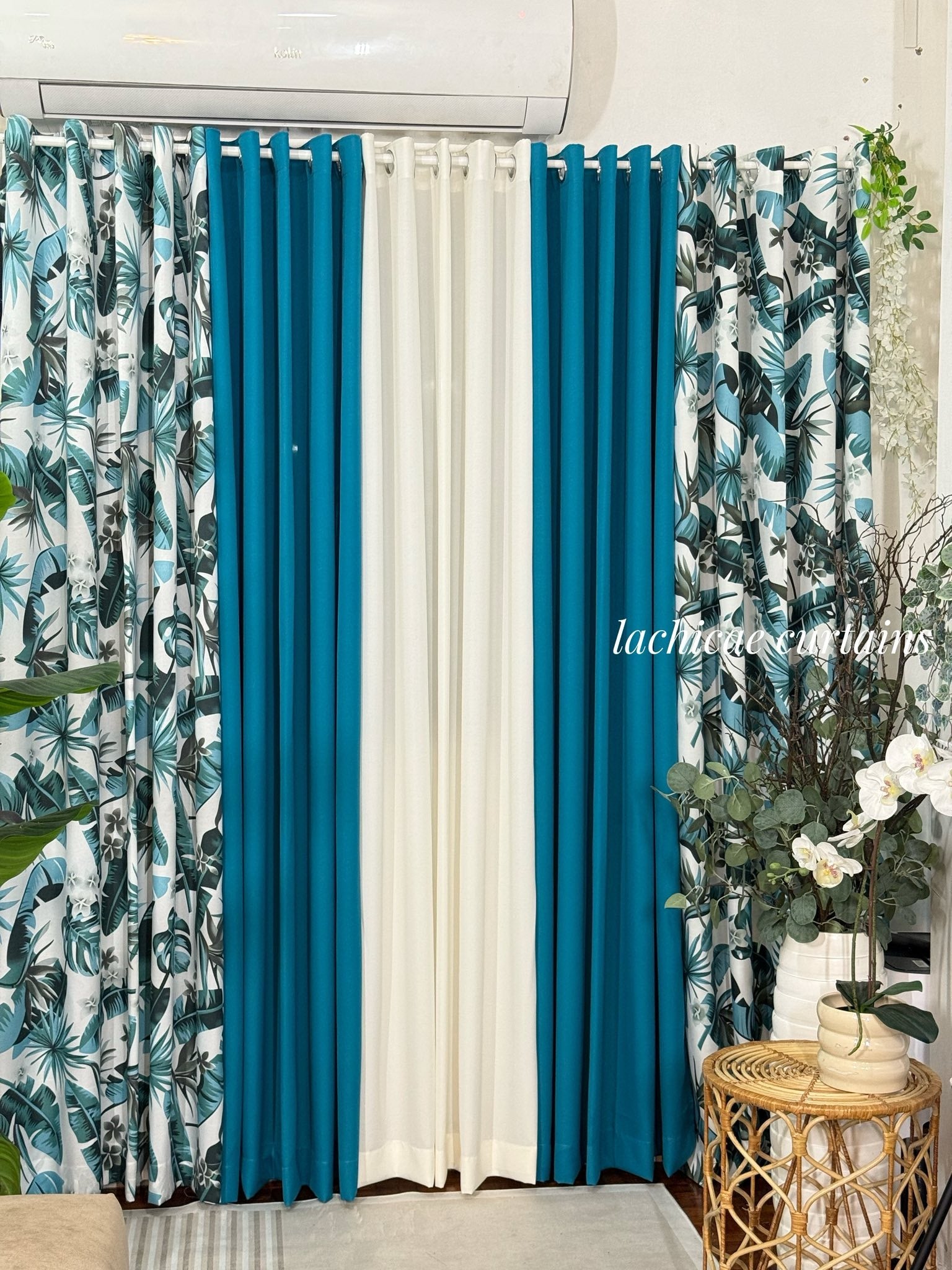 Non-Blockout Color of the Year Series Begonia Gray - Teal Blue Combi