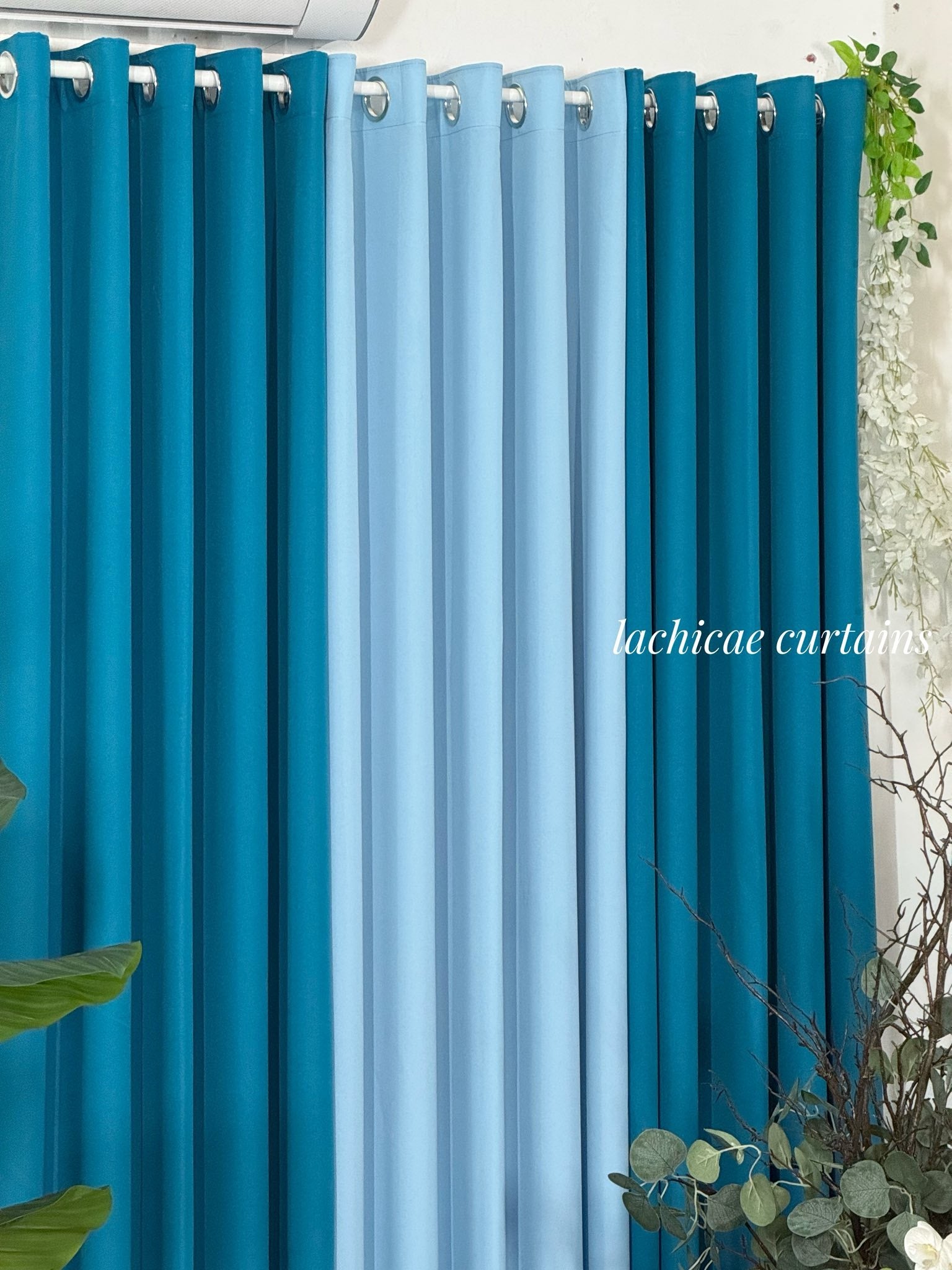 5in1&3in1 Non-Blockout Color of the Year Series Teal and Powder Blue Combi