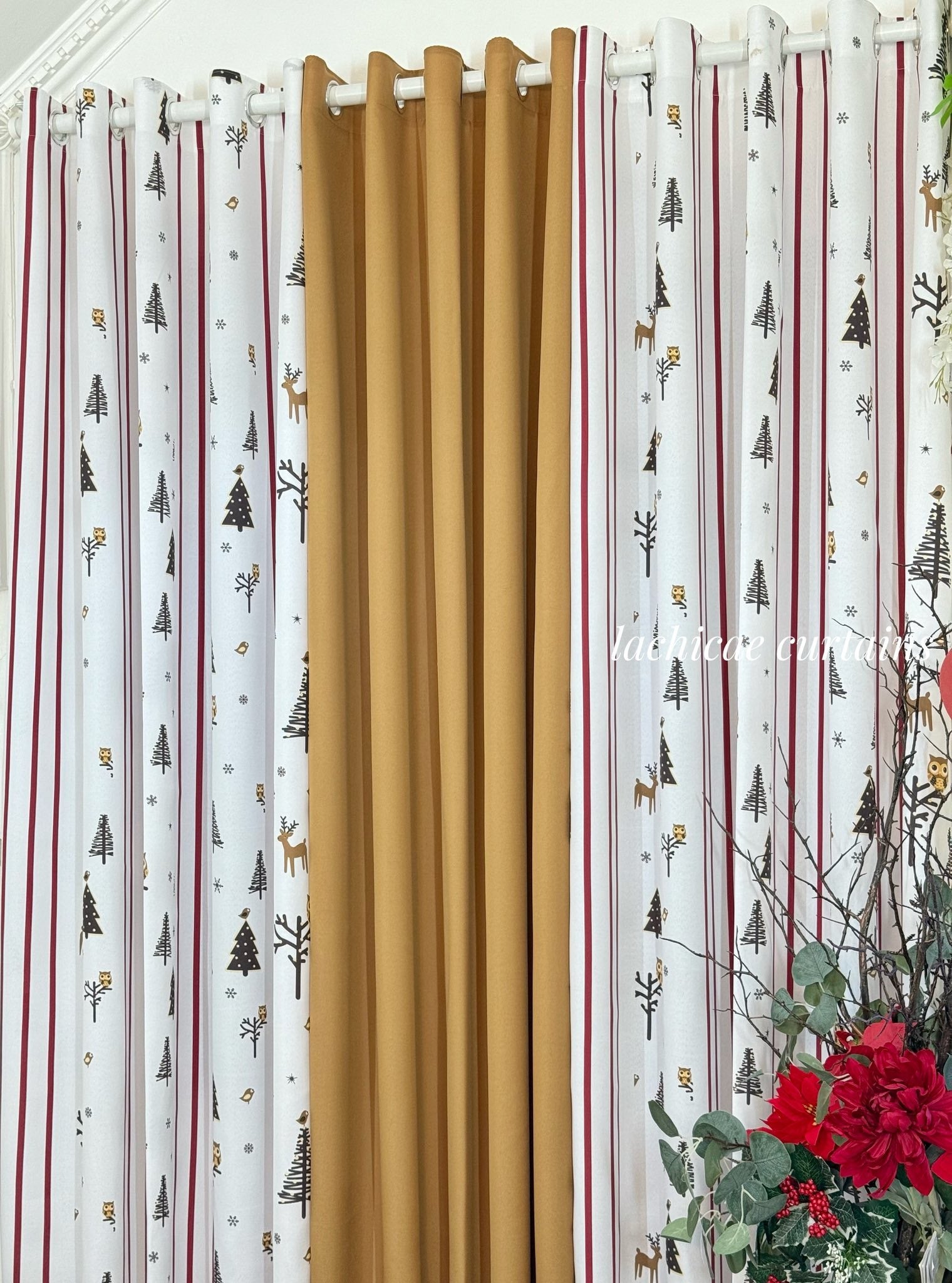 NON BLOCKOUT 3in1&5in1 Nordic Christmas - Wood Combination 10 Rings