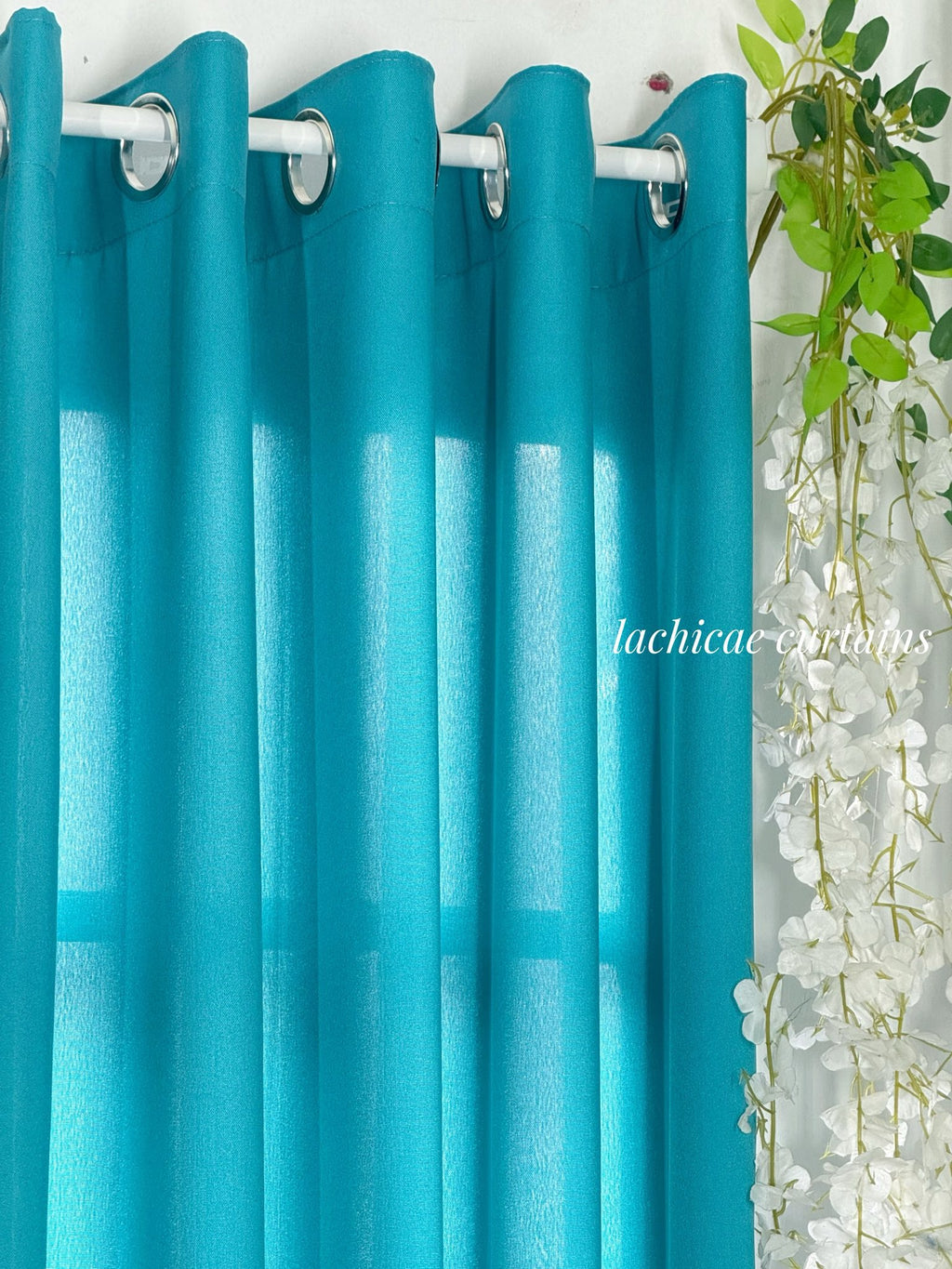 3in1 & Per PC!! Non-Blockout Color of the Year Series Light Transformative Teal - Aqua Blue