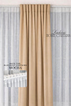 Lachicas Japandi Back-Tab/Rod Pocket Blockout Curtain | Easy to Install | Easy to Wash