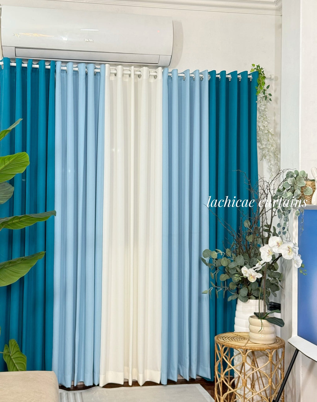 5in1&3in1 Non-Blockout Color of the Year Series Teal and Powder Blue Combi