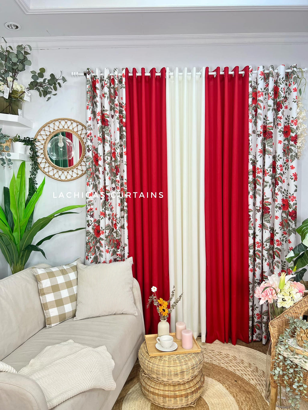 NON-BLOCKOUT Sold Per Pc!! Fresh Newest Print Vanilla Red - Plain Red