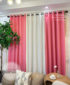 NON BLOCKOUT  Pink Coquette Ribbon Print + Old Rose