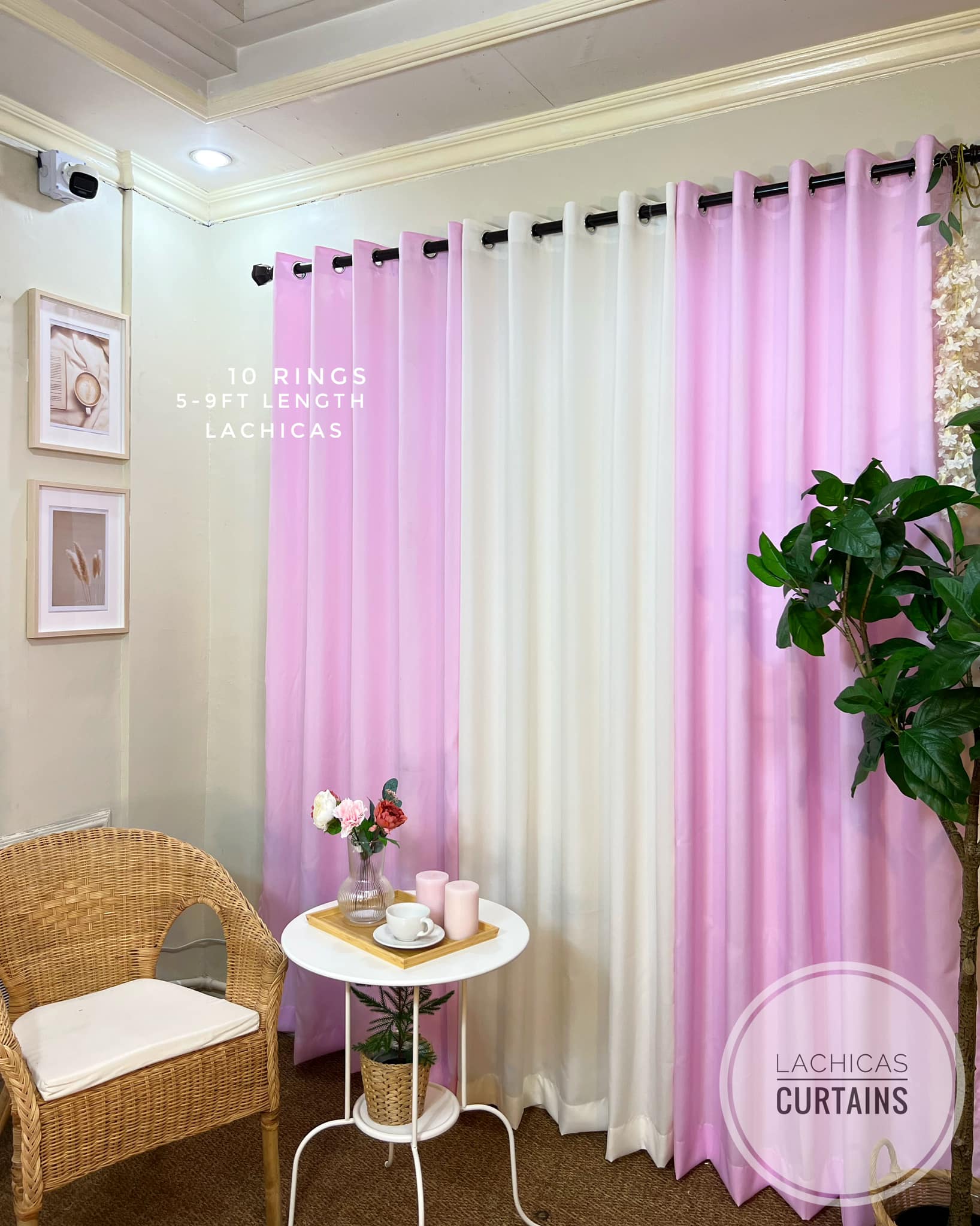 NON BLOCKOUT 3in1&5in1 Pink Coquette Ribbon Print + Baby Pink