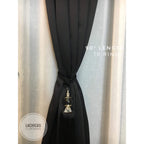 HIGH QUALITY BLOCKOUT Gray Series  Curtains 10 Rings