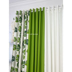 NON BLOCKOUT PLANTITO PLANTITA 10 RINGS CURTAINS - COLINDALE GREEN SOLD PER PC
