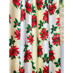 NON BLOCKOUT 3in1 & 5in1 Curtains Christmas Day Cream Red