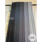 HIGH QUALITY BLOCKOUT Gray Series  Curtains 10 Rings