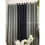 BROCADE SEMI-BLOCKOUT Riviera Gray - Charcoal