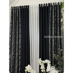 BROCADE SEMI-BLOCKOUT Riviera Black -  Katrina Black