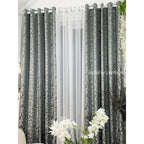 BROCADE SEMI-BLOCKOUT Riviera Gray - Charcoal