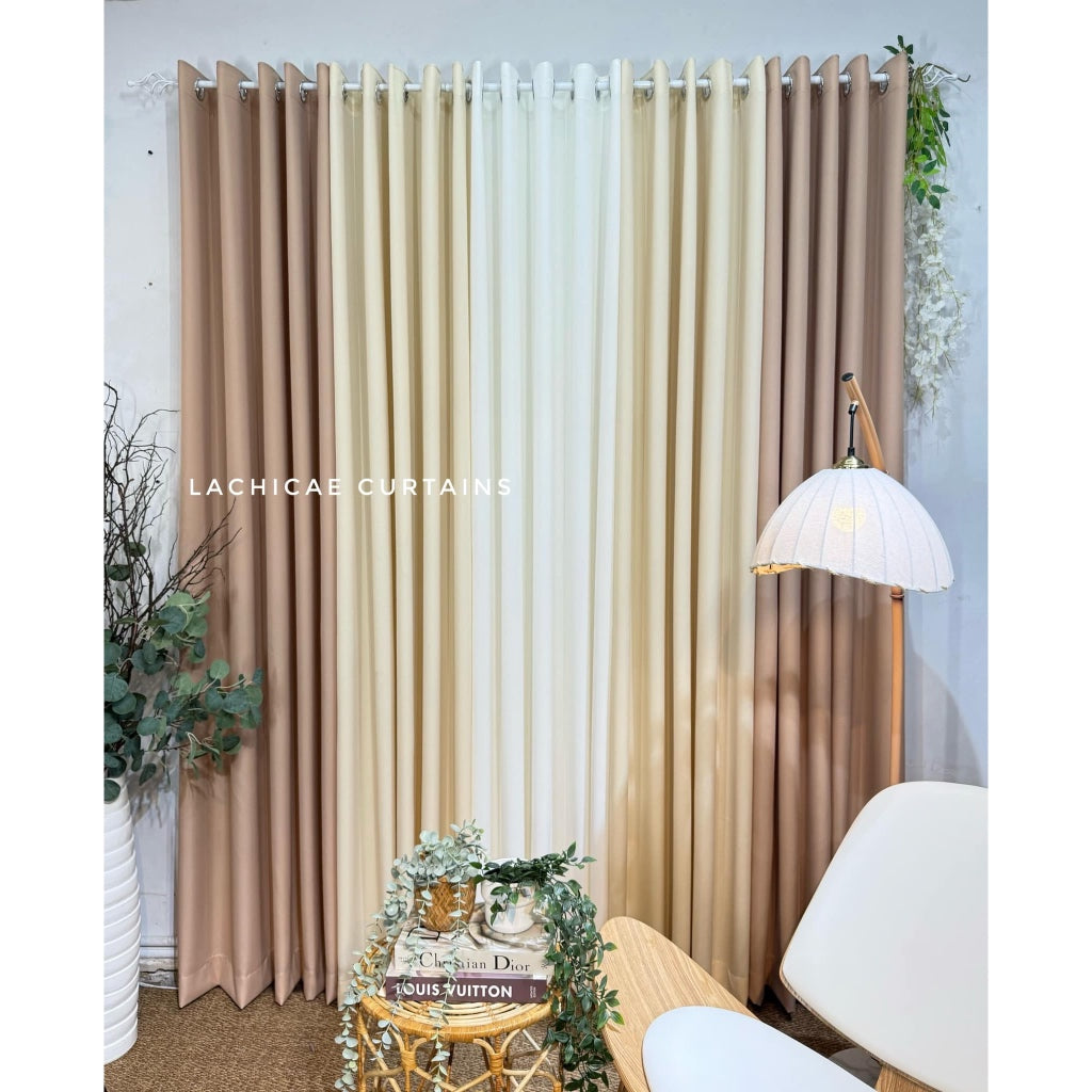 3in1&5in1  NON BLOCKOUT Mocha Mousse -Light Beige