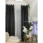 BROCADE SEMI-BLOCKOUT Riviera Black -  Katrina Black