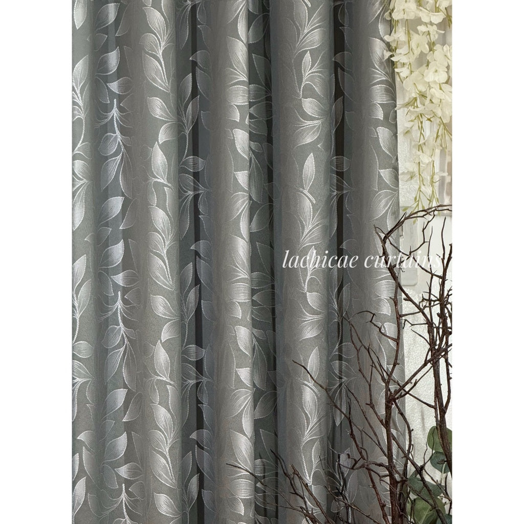 Per PC BROCADE SEMI-BLOCKOUT Riviera Gray - Charcoal