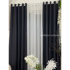 BROCADE SEMI-BLOCKOUT Riviera Gray - Charcoal