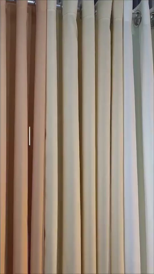 Peach Fuzz & Light Beige Curtain Panel | Per Piece | Non-Blackout