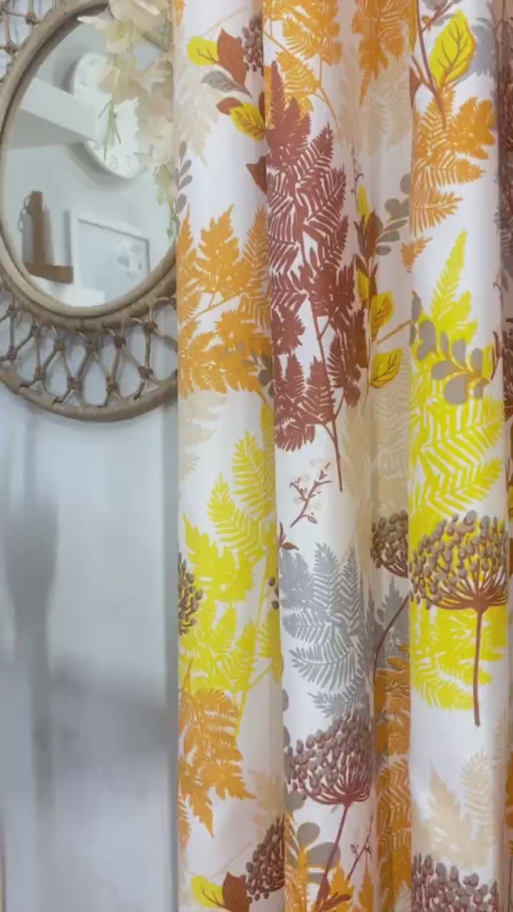 Clarion Gold & Yellow Gold Curtain Panel | Per Piece | Non-Blackout