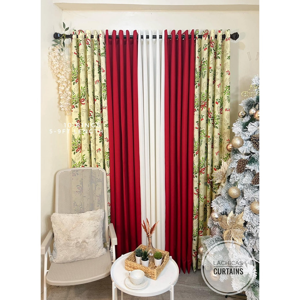 NON BLOCKOUT Per Pc Christmas Joy Cream - Red Combi