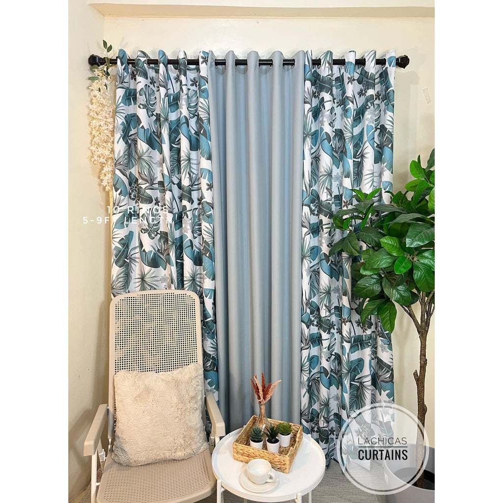 NON BLOCKOUT 3in1 & 5in1  Print Bergonia Gray - Light Gray Combi