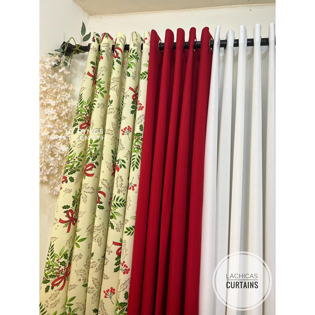 NON BLOCKOUT Per Pc Christmas Joy Cream - Red Combi